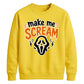 Horror mask scream quote print Halloween Unisex Sweatshirt