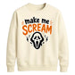 Horror mask scream quote print Halloween Unisex Sweatshirt