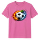 Hot Flame Ice Wave football tournament unisex t-shirt