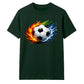 Hot Flame Ice Wave football tournament unisex t-shirt