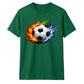 Hot Flame Ice Wave football tournament unisex t-shirt