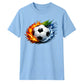 Hot Flame Ice Wave football tournament unisex t-shirt