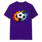 Hot Flame Ice Wave football tournament unisex t-shirt