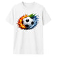 Hot Flame Ice Wave football tournament unisex t-shirt
