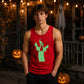 Howling phantom spirit design Glow in the Dark Tank Top Men