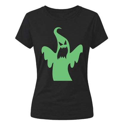 Howling spectre graphic Glow in the Dark Ladies T-Shirt