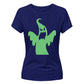Howling spectre graphic Glow in the Dark Ladies T-Shirt