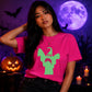 Howling spectre graphic Glow in the Dark Ladies T-Shirt