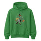Humorous bad witch quote graphic print Halloween hoodie