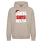 Humorous holiday quote relax Christmas Oversized Hoodie