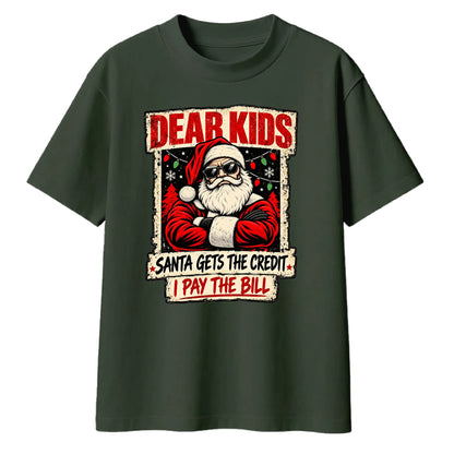 Humorous holiday santa quote Christmas Oversized T-Shirt