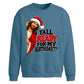 Humorous jesus birthday quote Christmas Oversized Sweatshirt