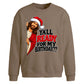 Humorous jesus birthday quote Christmas Oversized Sweatshirt