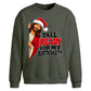 Humorous jesus birthday quote Christmas Oversized Sweatshirt