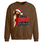 Humorous jesus birthday quote Christmas Oversized Sweatshirt