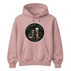 Alternative Skeleton Emblem Graphic Bride & Groom Unisex Hoodie