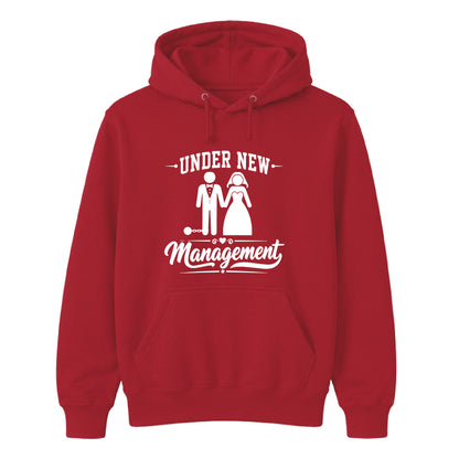 Humorous Marriage Management Slogan Bride & Groom Unisex Hoodie