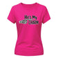 Humorous matching skeleton hand Halloween Ladies t-shirt
