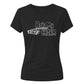 Humorous matching skeleton hand Halloween Ladies t-shirt
