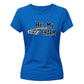 Humorous matching skeleton hand Halloween Ladies t-shirt