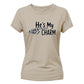 Humorous matching skeleton hand Halloween Ladies t-shirt