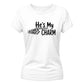Humorous matching skeleton hand Halloween Ladies t-shirt