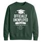 Humorous Officially Unemployed School Leavers sweatshirt