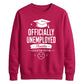 Humorous Officially Unemployed School Leavers sweatshirt