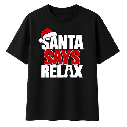 Humorous slogan print festive Christmas Oversized T-Shirt