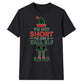 Humorous Tall Elf Graphic Print Christmas Unisex T-Shirt