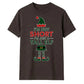 Humorous Tall Elf Graphic Print Christmas Unisex T-Shirt
