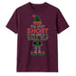 Humorous Tall Elf Graphic Print Christmas Unisex T-Shirt