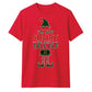 Humorous Tall Elf Graphic Print Christmas Unisex T-Shirt