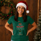 Humorous Tall Elf Graphic Print Christmas Unisex T-Shirt