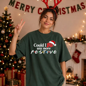 Humorous television show quote Christmas Oversized T-Shirt