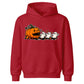 Hungry pumpkin chasing little ghosts Halloween Kids Hoodie