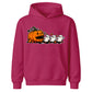 Hungry pumpkin chasing little ghosts Halloween Kids Hoodie