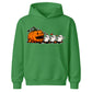 Hungry pumpkin chasing little ghosts Halloween Kids Hoodie
