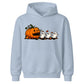 Hungry pumpkin chasing little ghosts Halloween Kids Hoodie