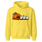 Hungry pumpkin chasing little ghosts Halloween Kids Hoodie