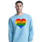 I Am Enough Striped Heart Pride Month Unisex Sweatshirt