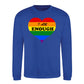 I Am Enough Striped Heart Pride Month Unisex Sweatshirt