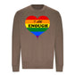 I Am Enough Striped Heart Pride Month Unisex Sweatshirt