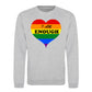 I Am Enough Striped Heart Pride Month Unisex Sweatshirt
