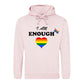 I Am Enough Waving Flag Heart Pride Month Unisex Hoodie