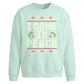 I Come In Peace Knit Print Christmas Oversized Sweatshirt