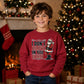 I Don't Believe In You Either Christmas Kids Sweatshirt