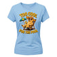 Too Cool For The Pool Dog Summer Graphic Ladies T-Shirt