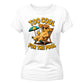 Too Cool For The Pool Dog Summer Graphic Ladies T-Shirt