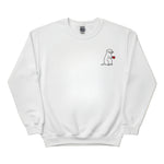 Two Halves, One Heart Sketch Embroidery SweatShirt - EWB104